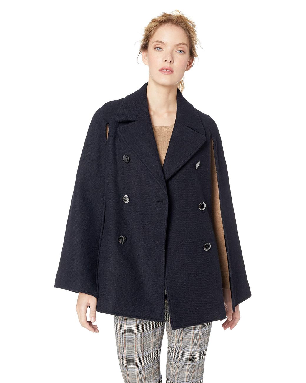 ジャケット・アウター   205W39NYC Wool Cape coat Calvin Klein 205W39NYC Glen Plaid Plainweave Wool Jacket