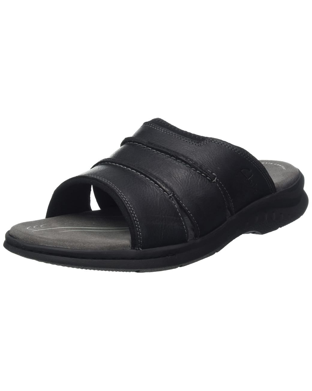 Clarks black hotsell and white sandals
