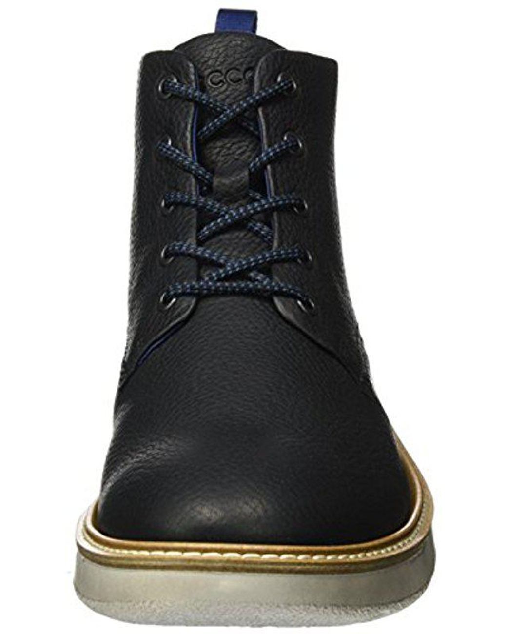 Ecco Leather Aurora Mid Chukka Boot in Black/Black (Black) for Men | Lyst