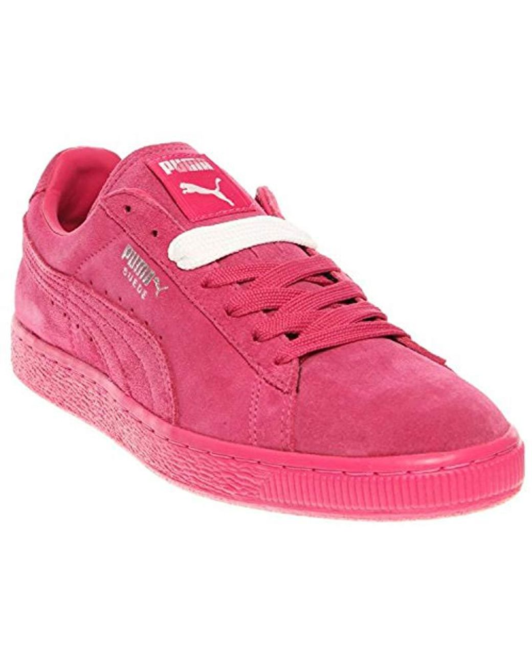 pink suede pumas