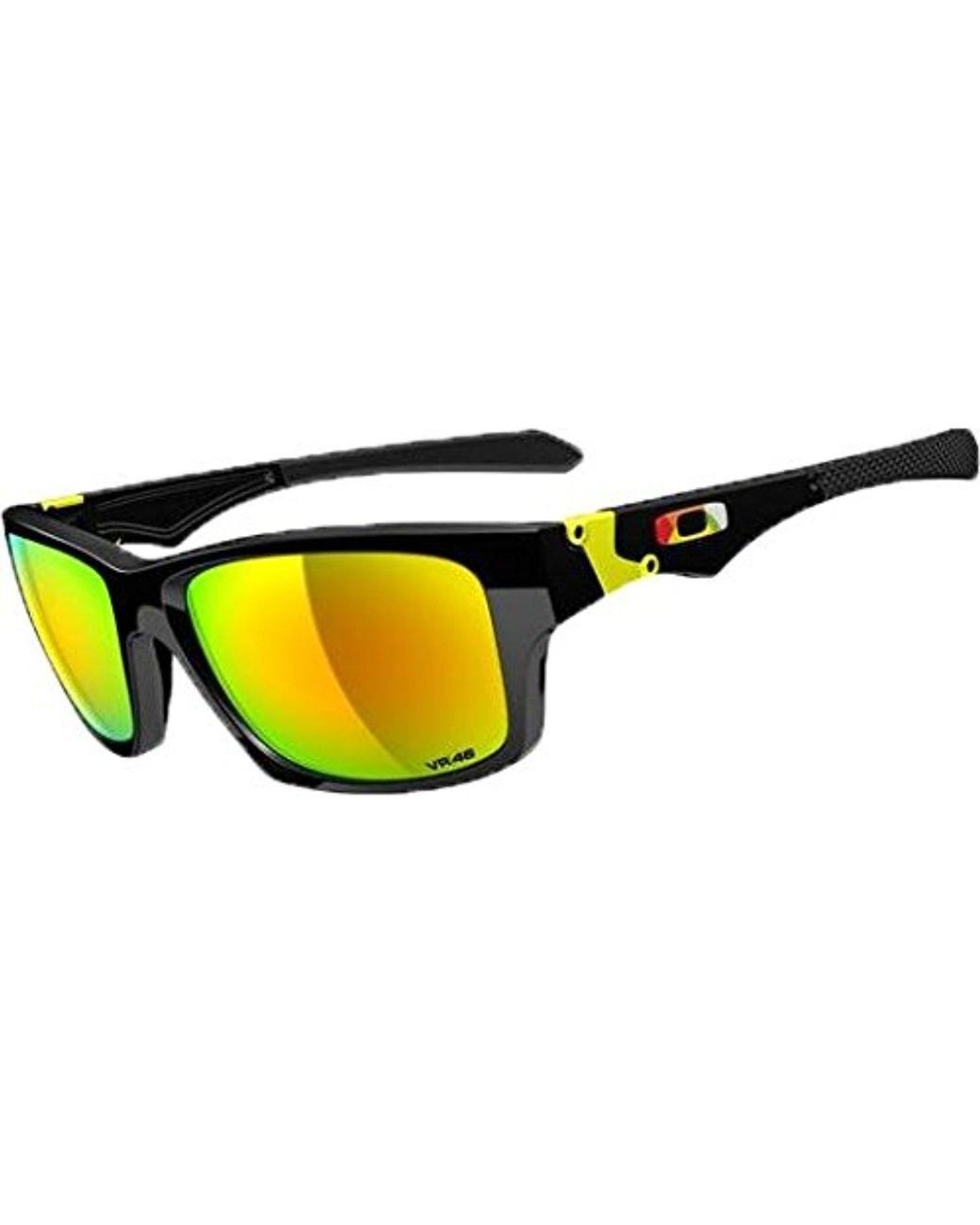 Oakley Jupiter Squared Polarized Rectangular Sunglasses in Black/Red  (Yellow) for Men | Lyst