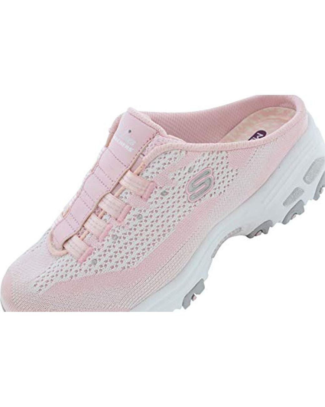 Skechers Sport D'lites Slip-on Mule Sneaker in Light Pink/Black (Pink) |  Lyst