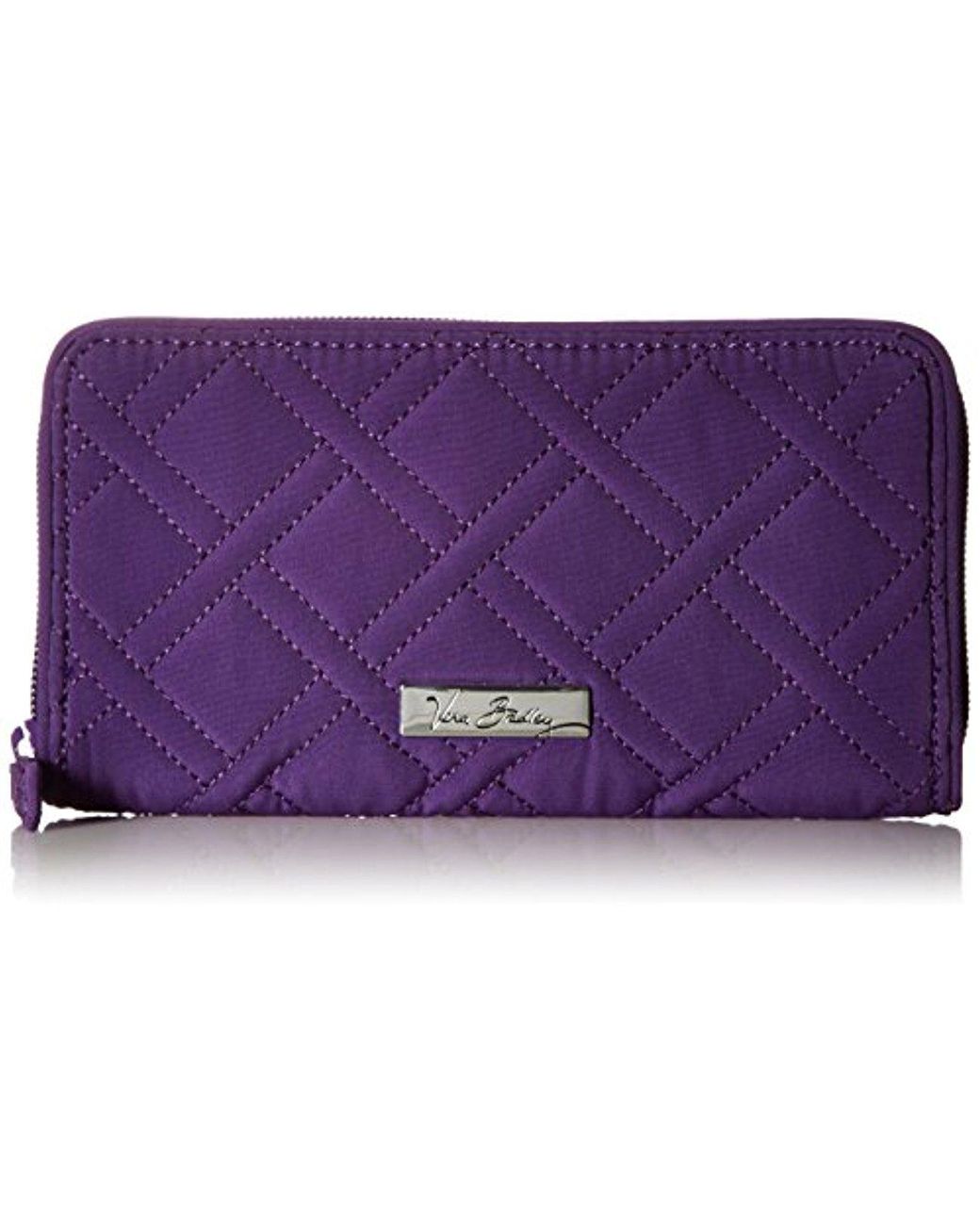 Vera Bradley Rfid Wallet, Microfiber in Purple Lyst