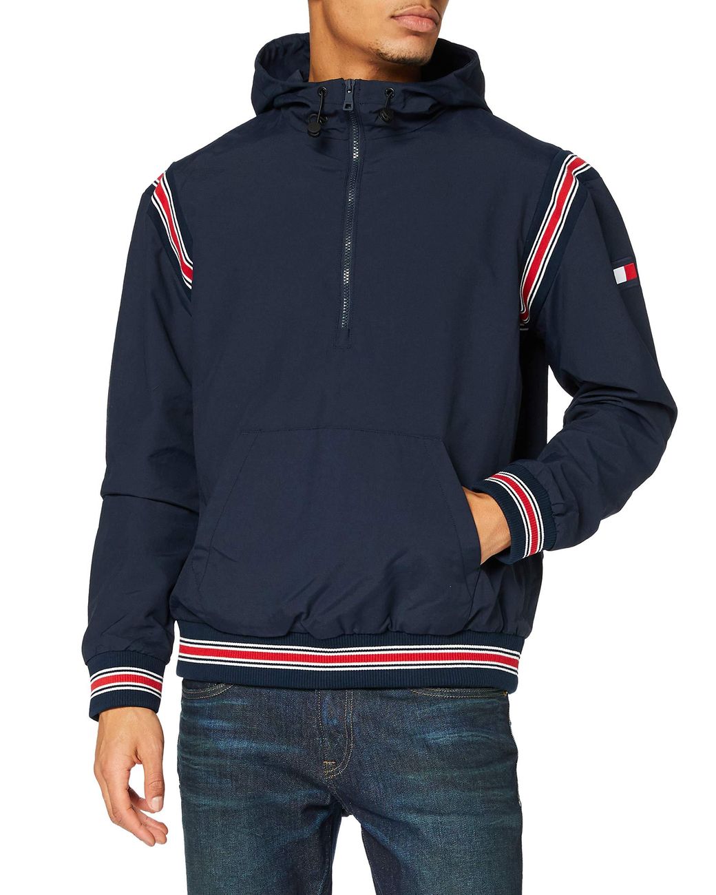 canvas anorak pullover
