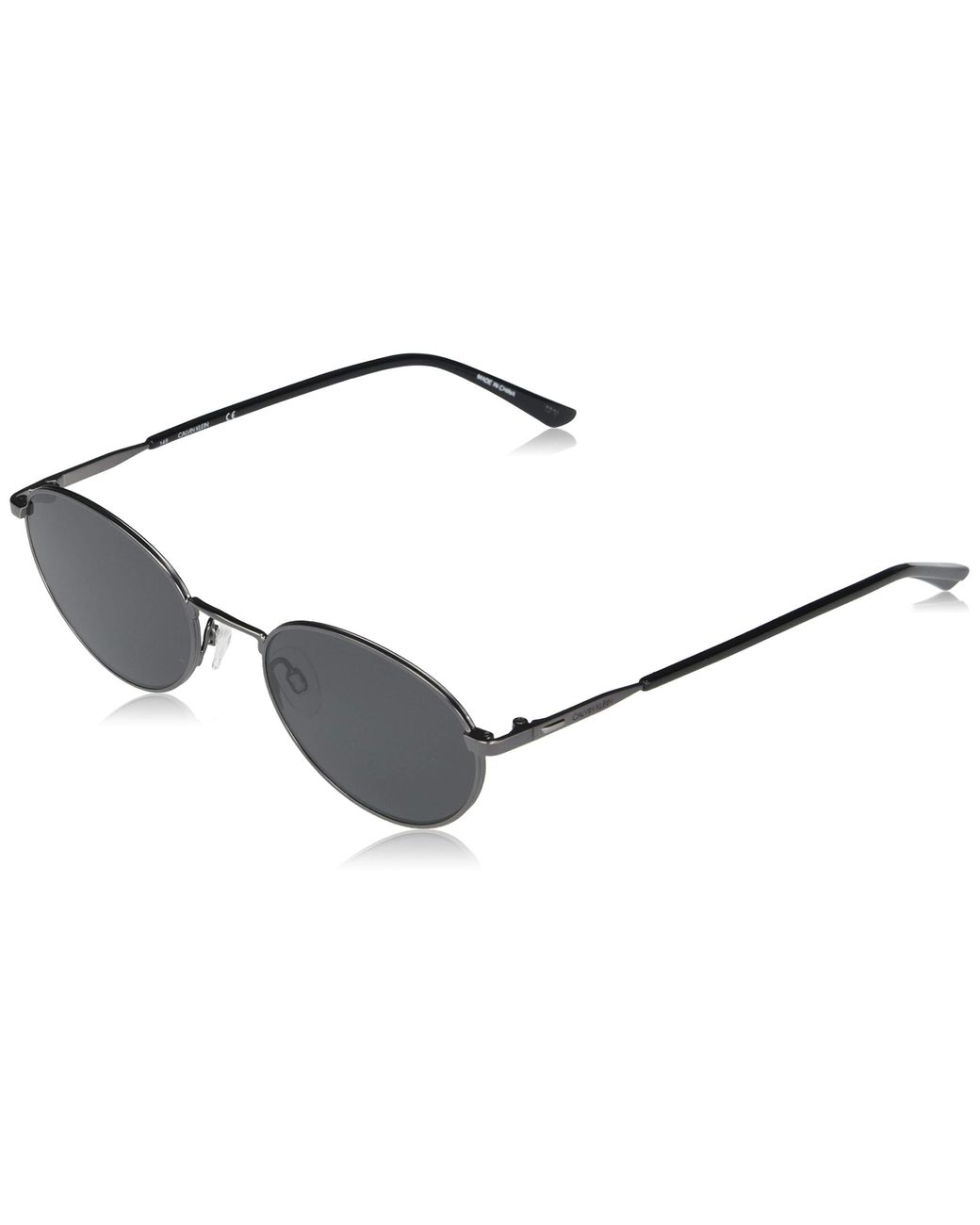 Calvin Klein Ck20317s Oval Sunglasses in Black for Men - Save 67% | Lyst