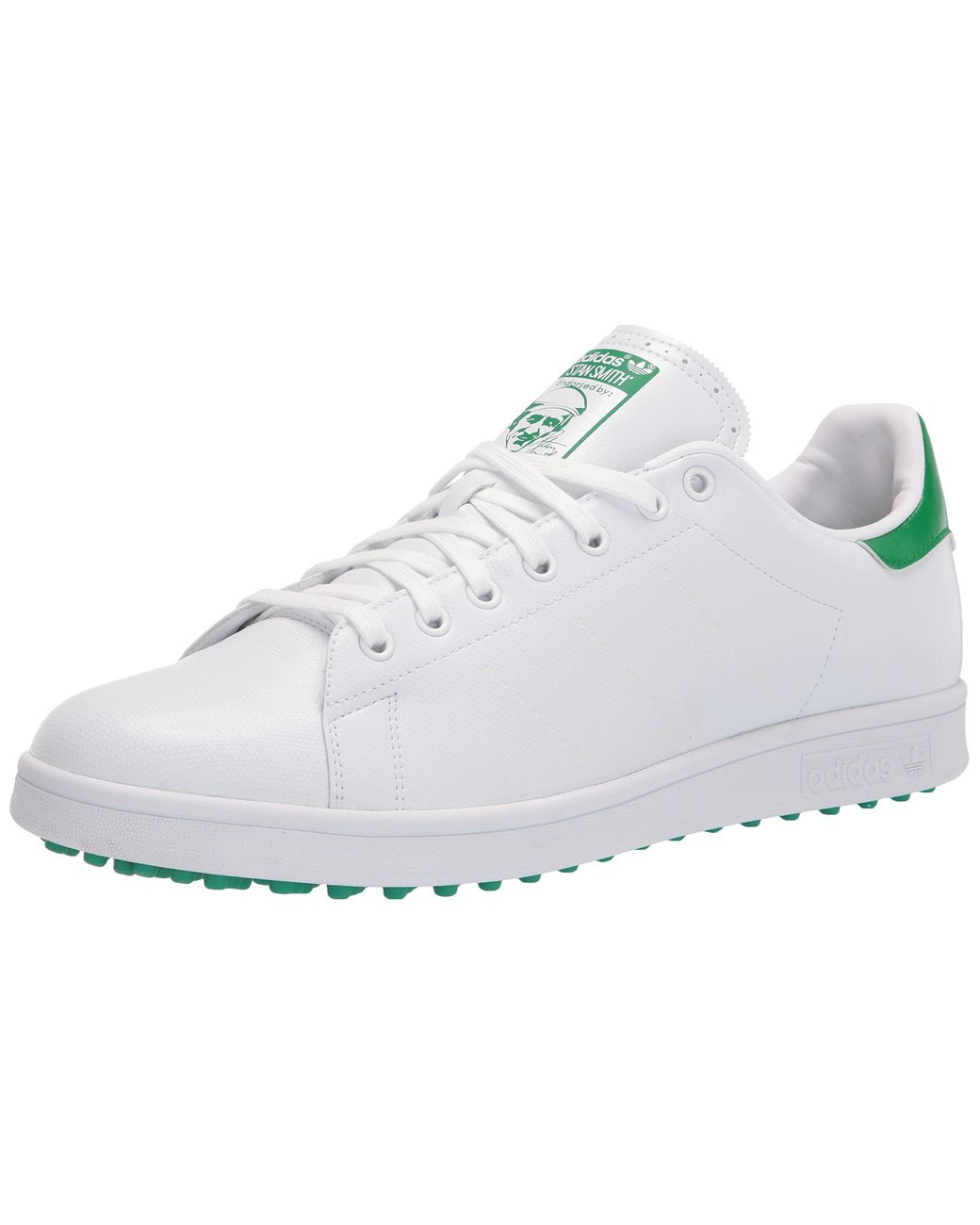 adidas Leather Mens Stan Smith Primegreen Special Edition Spikeless Golf  Shoe in White/Green/White (White) | Lyst