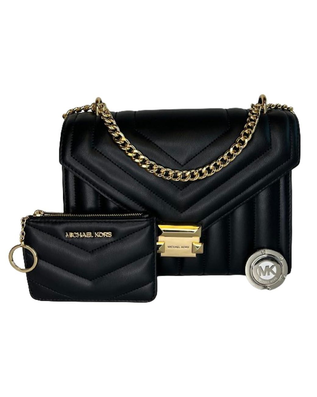 Whitney Medium Chain Shoulder Bag Bundled With Small Tz Coinpouch Wallet Purse Hook