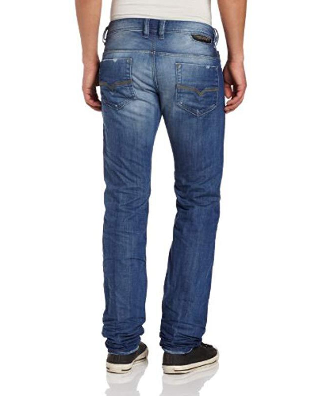 DIESEL Safado Regular Slim Straight-leg Jean 0807k in Blue for Men | Lyst