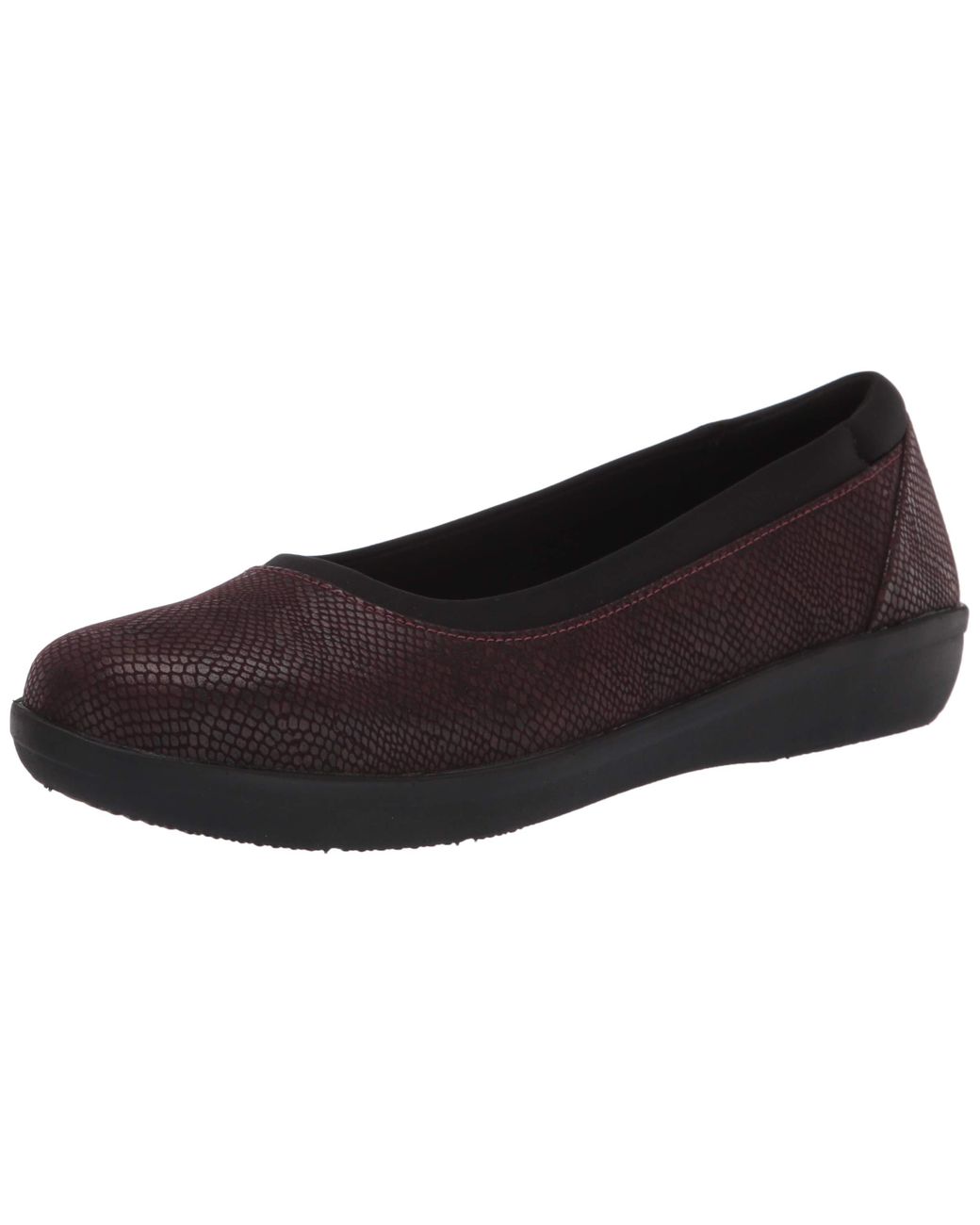 clarks ayla low burgundy