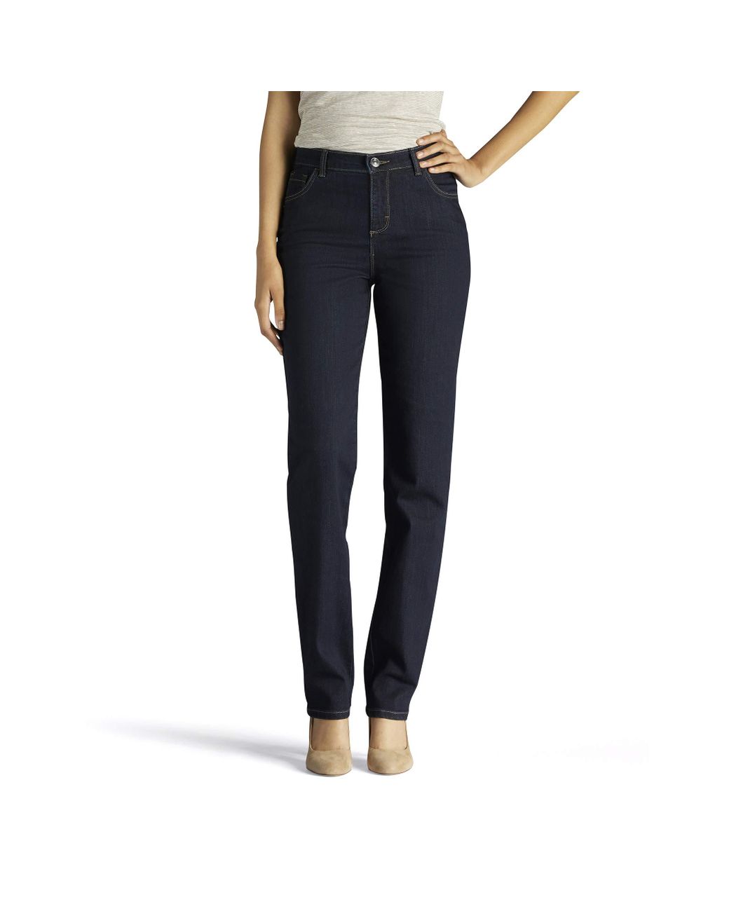 Lee Jeans Denim Classic-fit Monroe Straight-leg Jean in Blue - Lyst