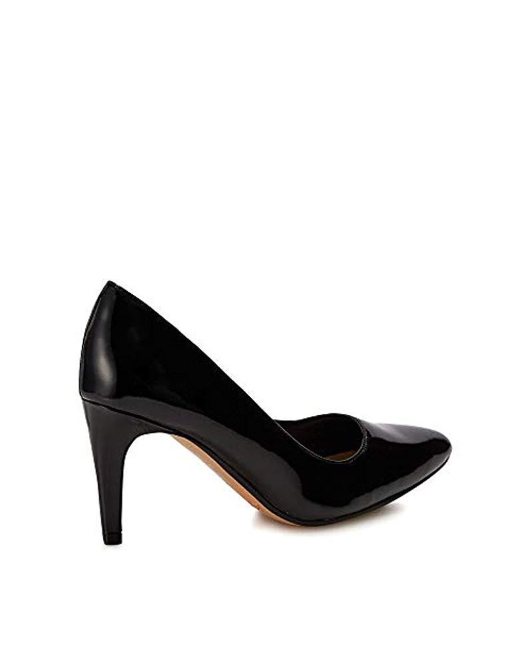 Clarks S Black Patent Leather 'laina Rae' High Stiletto Heel Court Shoes |  Lyst UK