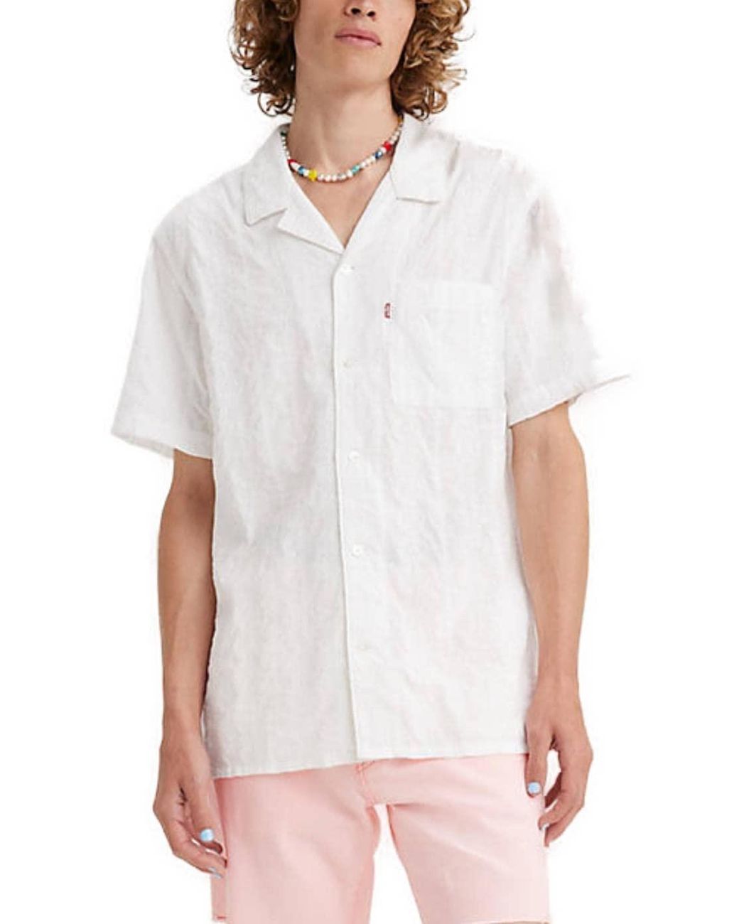 Levi s Evi s Cubano Short Seeve Shirt in White for Men Lyst UK