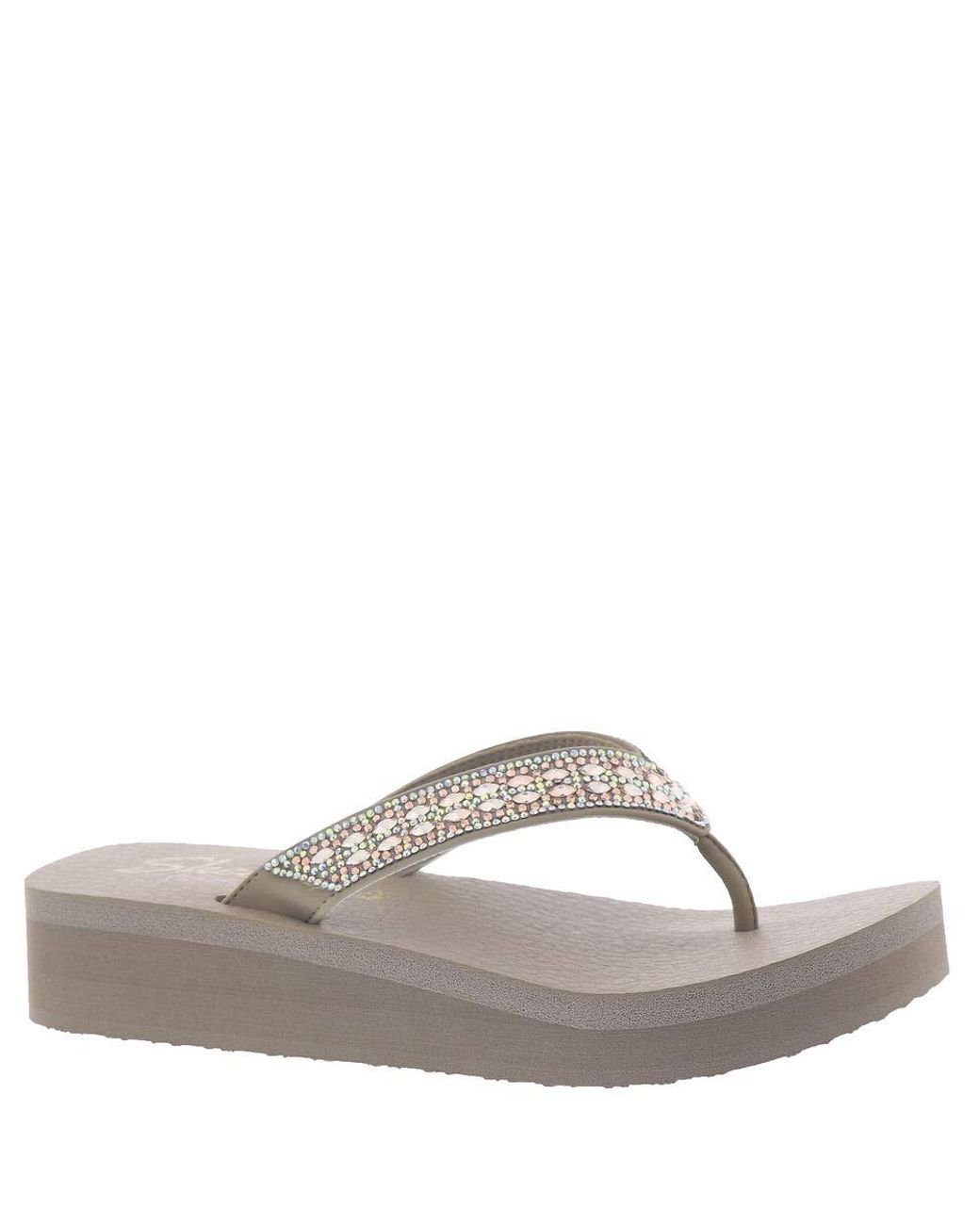 Skechers Vinyasa Glory Day Flip Flops in Black Lyst UK