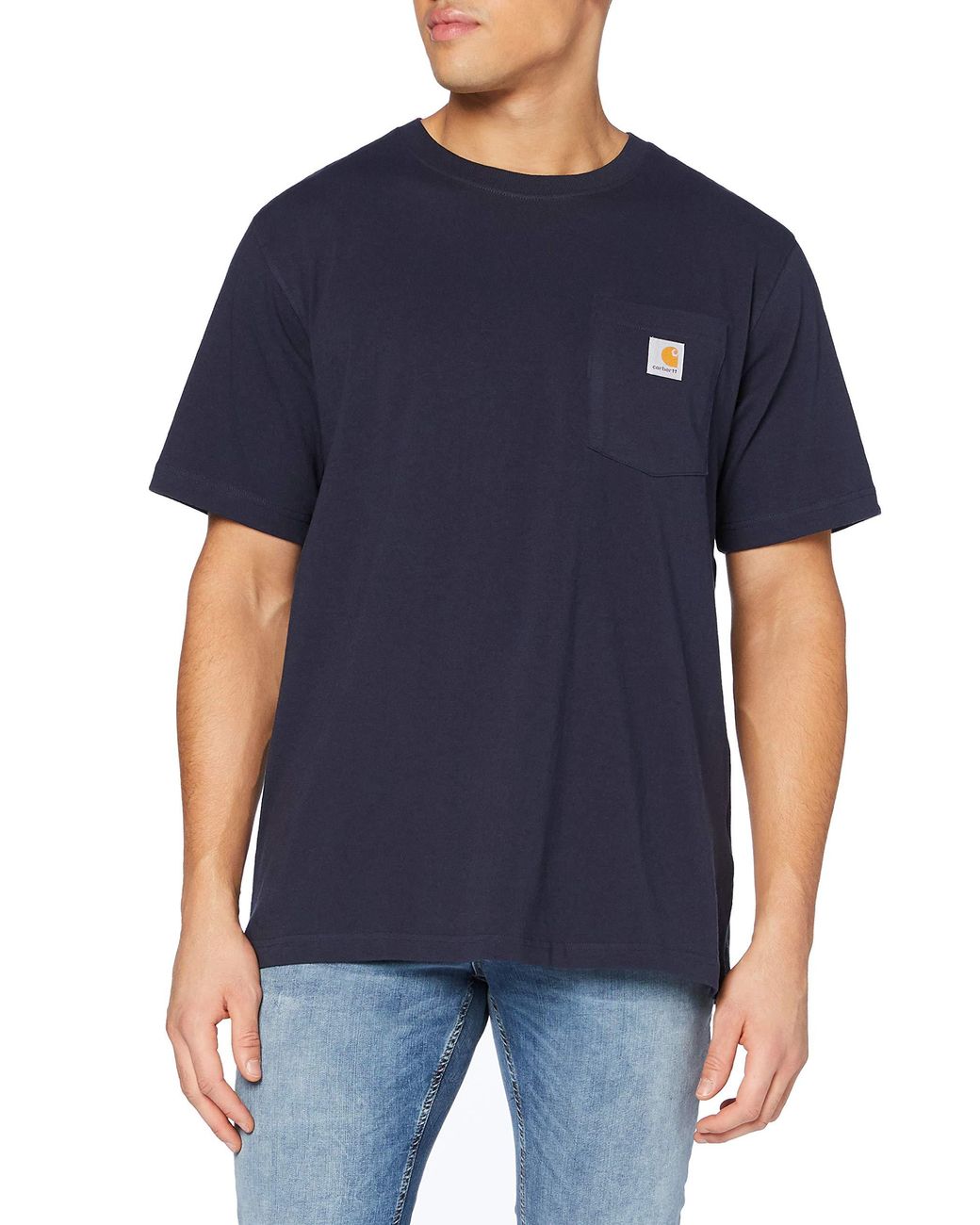 Carhartt Cotton Relaxed Fit T-shirt in Navy (Blue) for Men - Lyst