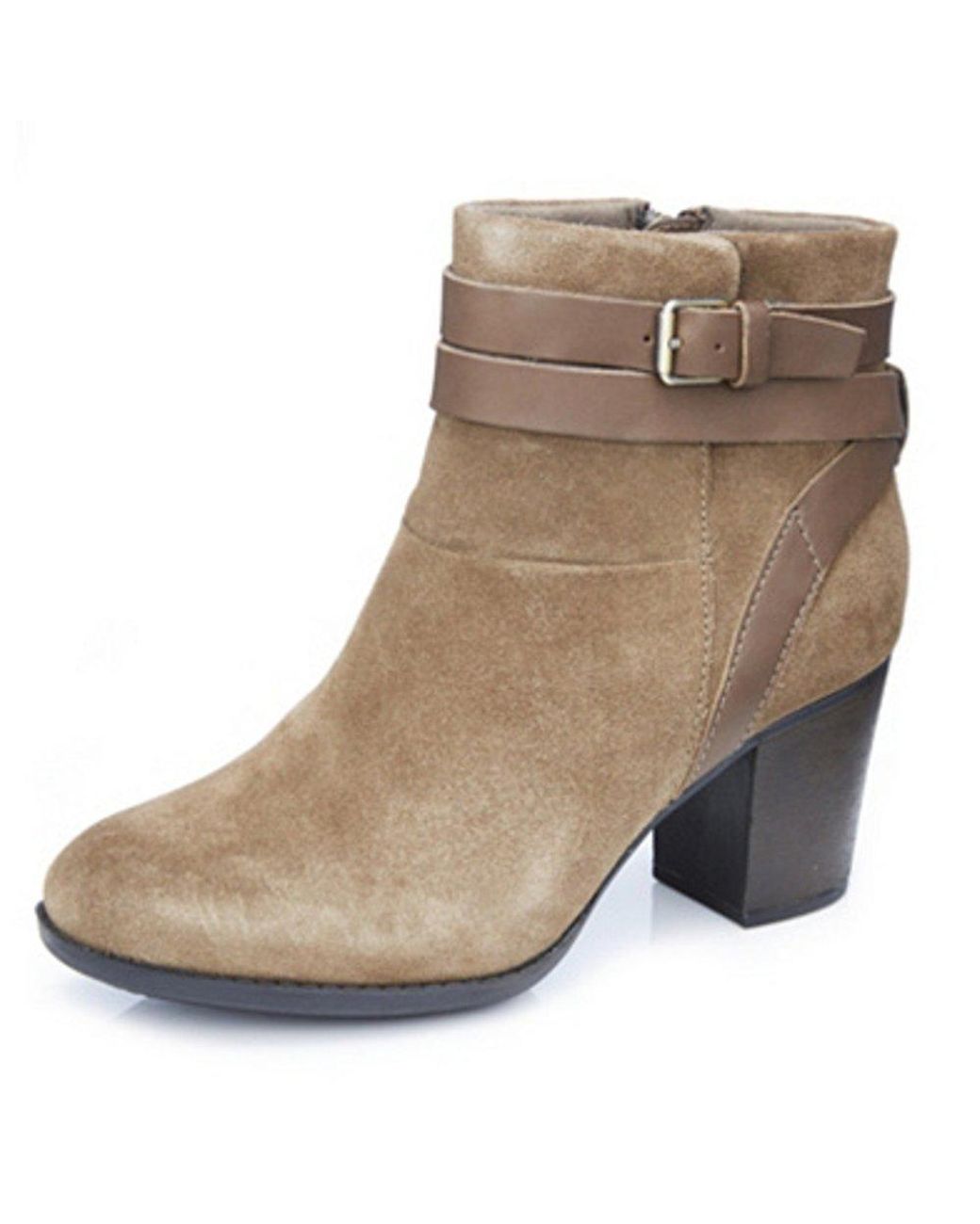 Clarks Enfield River Ankle Boot With Buckle Detail in Brown | Lyst UK