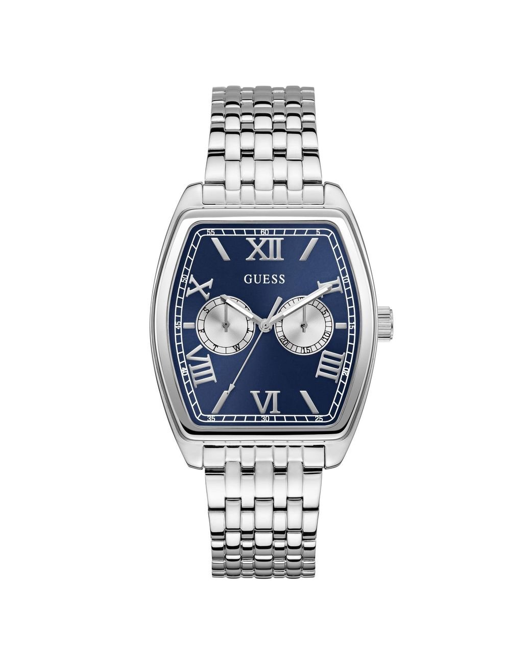 Silver Coloured Guess Uhr Silber Guess Gabriel Gw0975g1 Watch