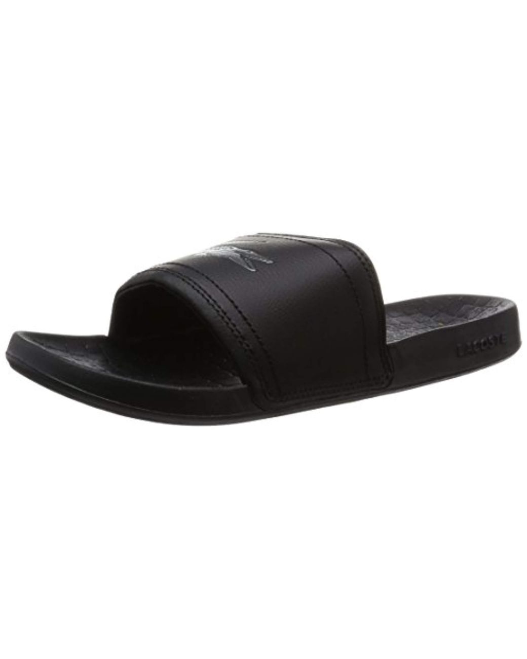 Lacoste Frasier Slides in Black for Men Lyst UK