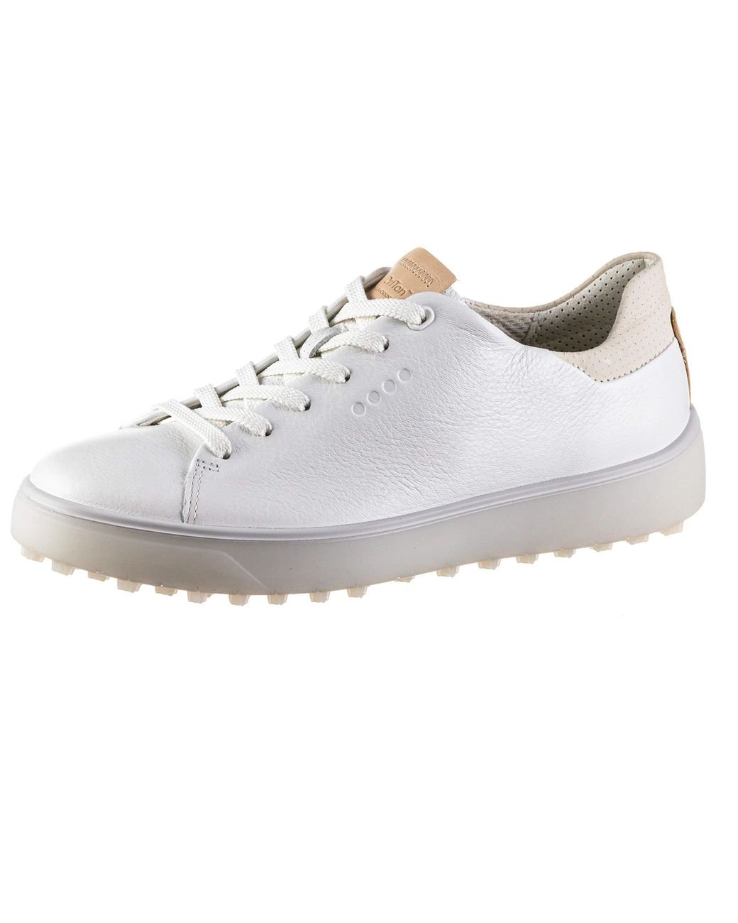 Ecco Leather Tray Hybrid Hydromax Waterresistant Golf Shoe in Bright White (White) Lyst