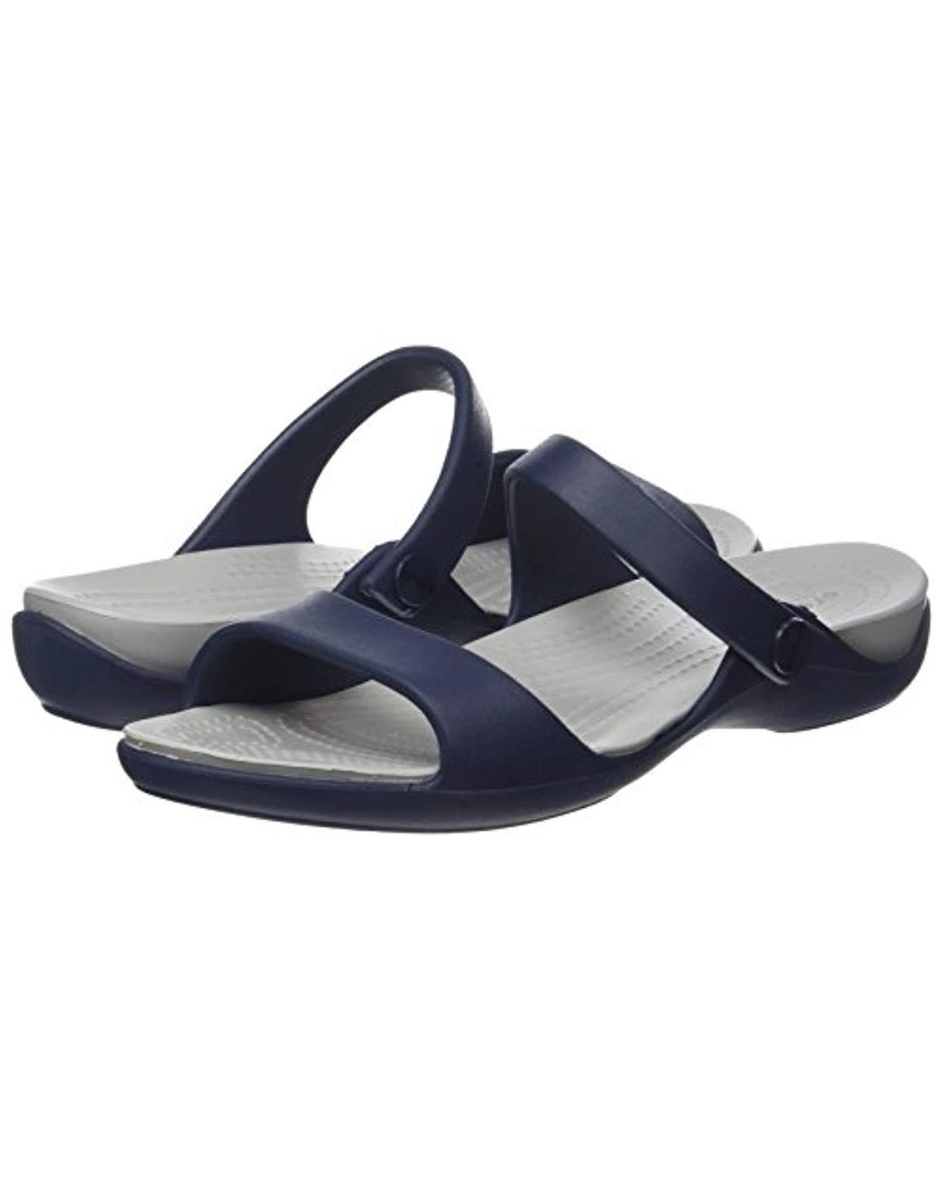 Crocs™ Cleo V Flat Sandal in Blue | Lyst UK