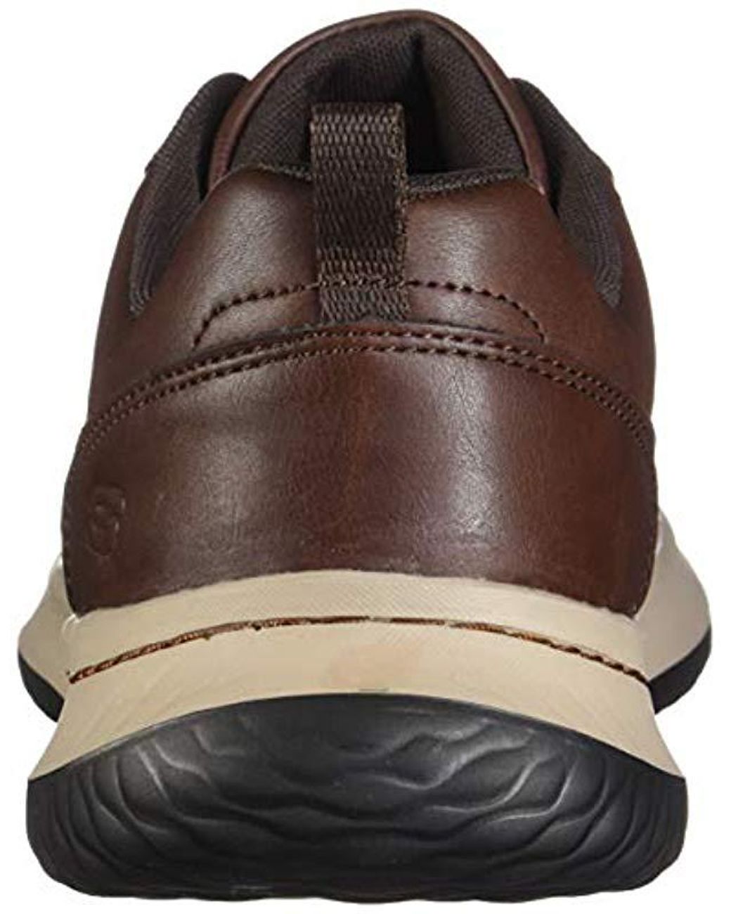Skechers Leather Delson-antigo Trainers in Brown for Men | Lyst