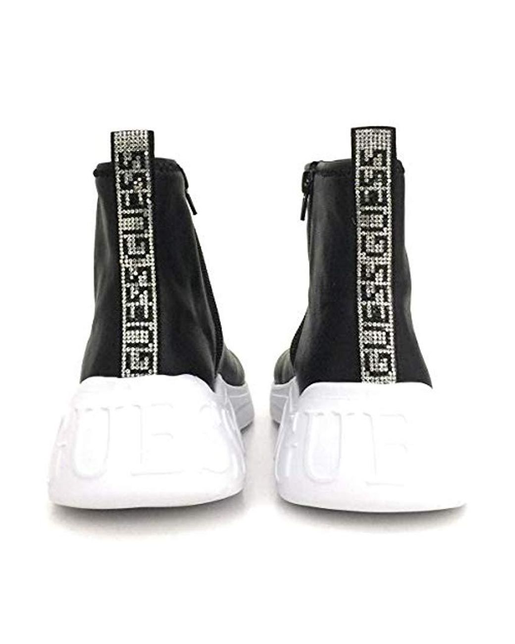Guess Scarpe Donna Sneaker Alto Con Zip Fondo Running Sindera Ecopelle  Black D20gu51 | Lyst UK