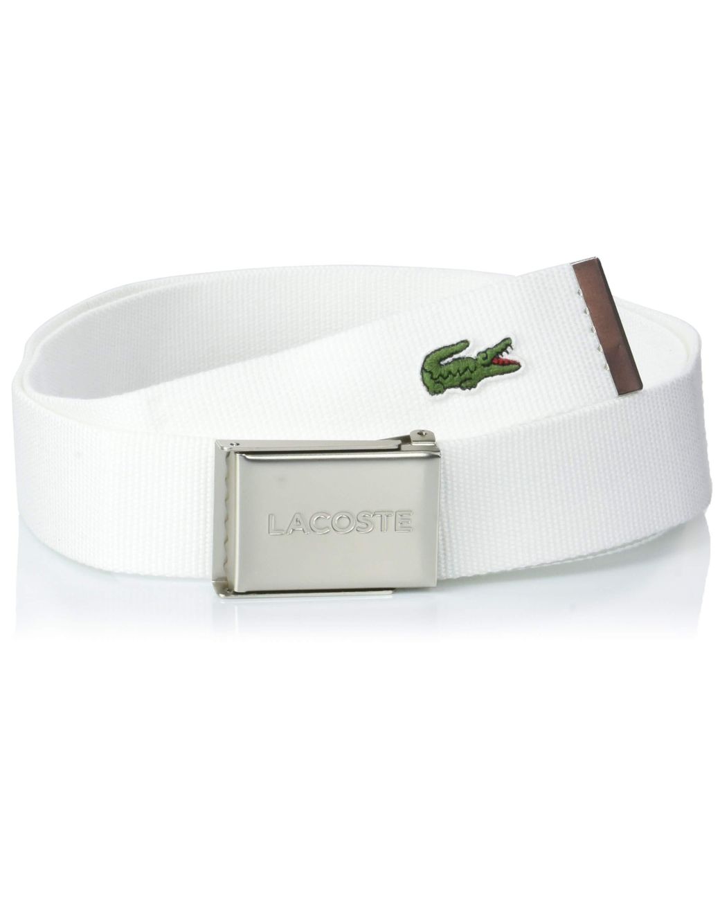 Lacoste Belt in White for Men - Save 33% - Lyst