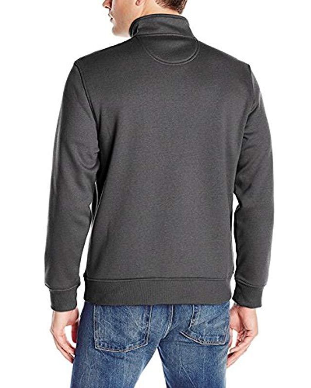izod men's advantage performance quarter zip fleece pullover