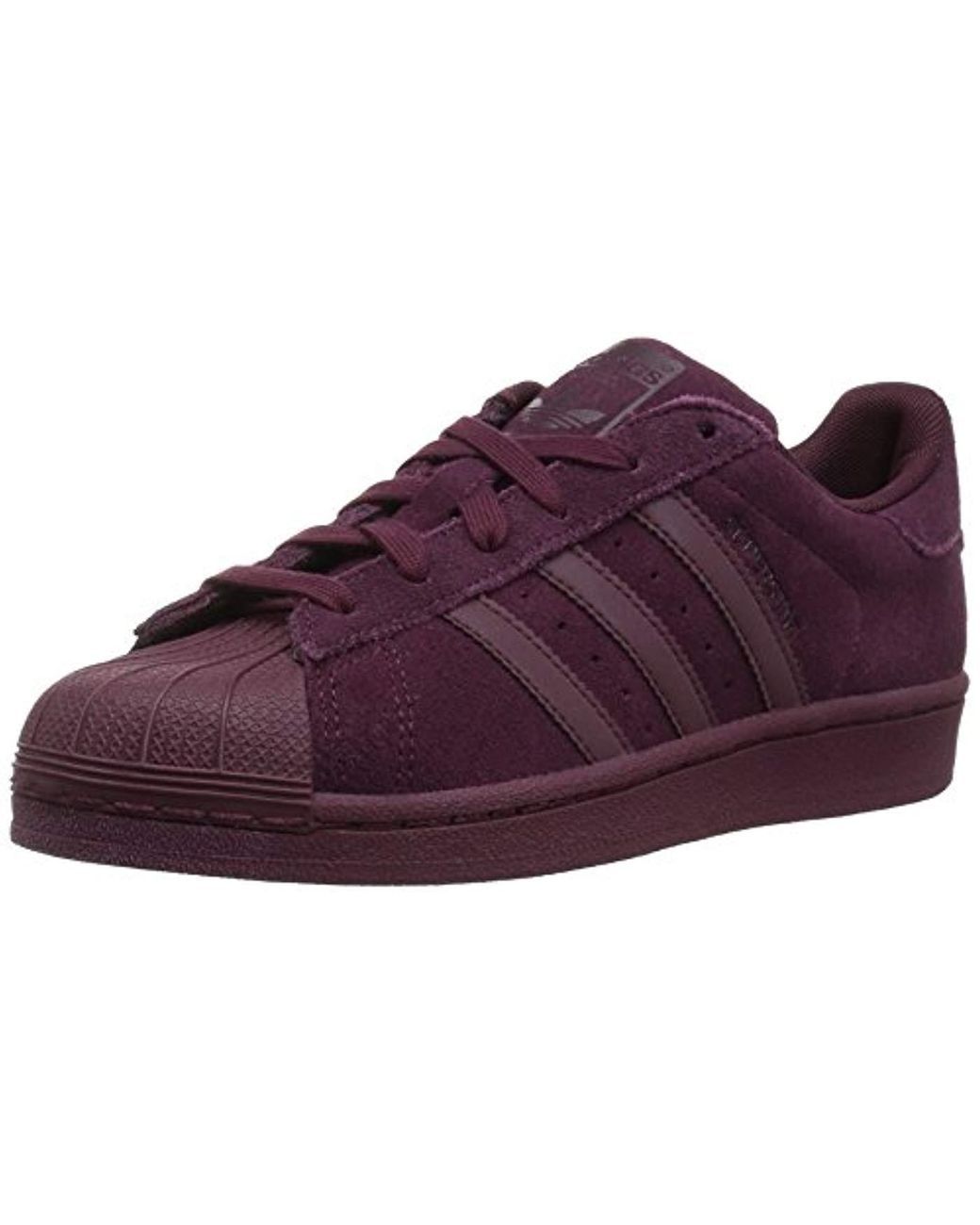 adidas Leather Superstar Fashion Sneakers in Maroon/Maroon/Dark Burgundy  (Purple) for Men | Lyst