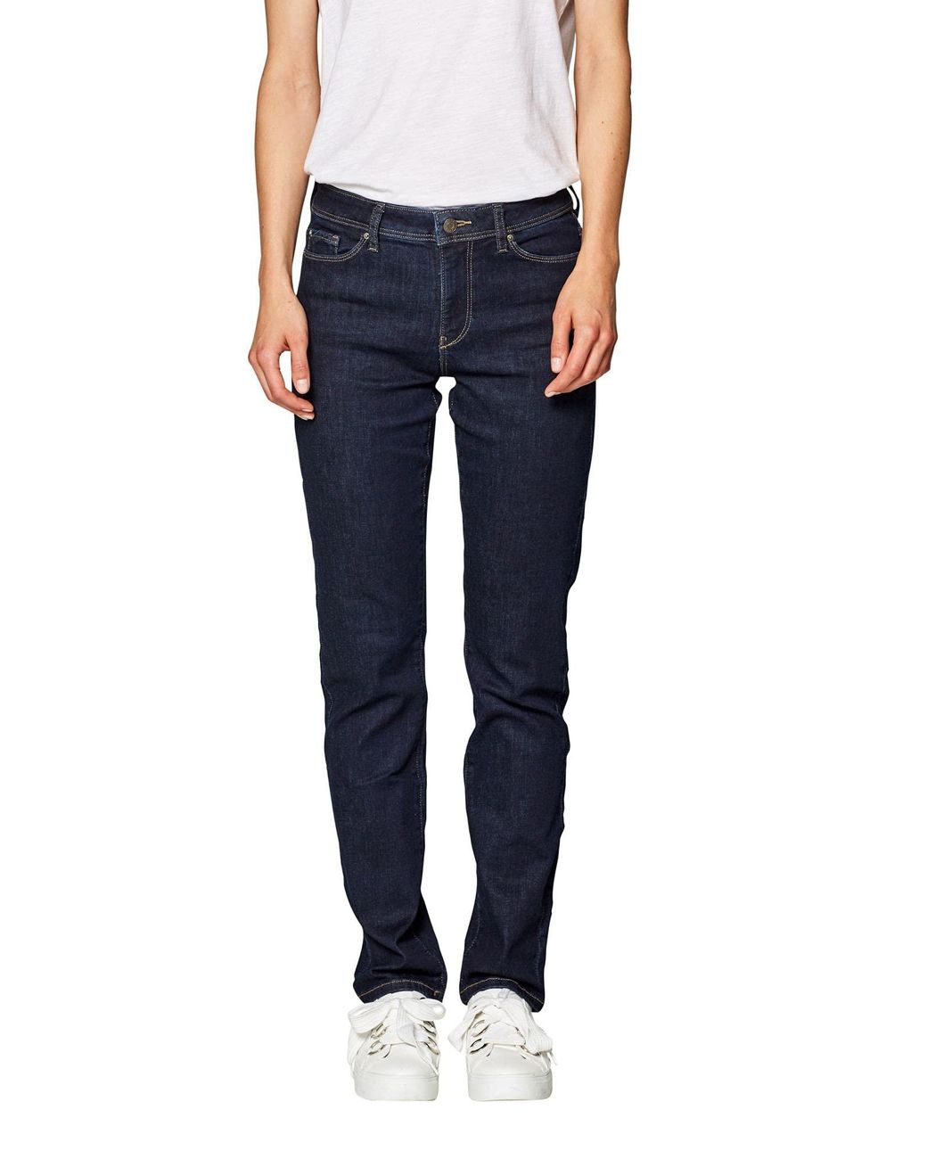 Esprit Denim Damen Straight Jeans in Blau - Sparen Sie 35% | Lyst DE