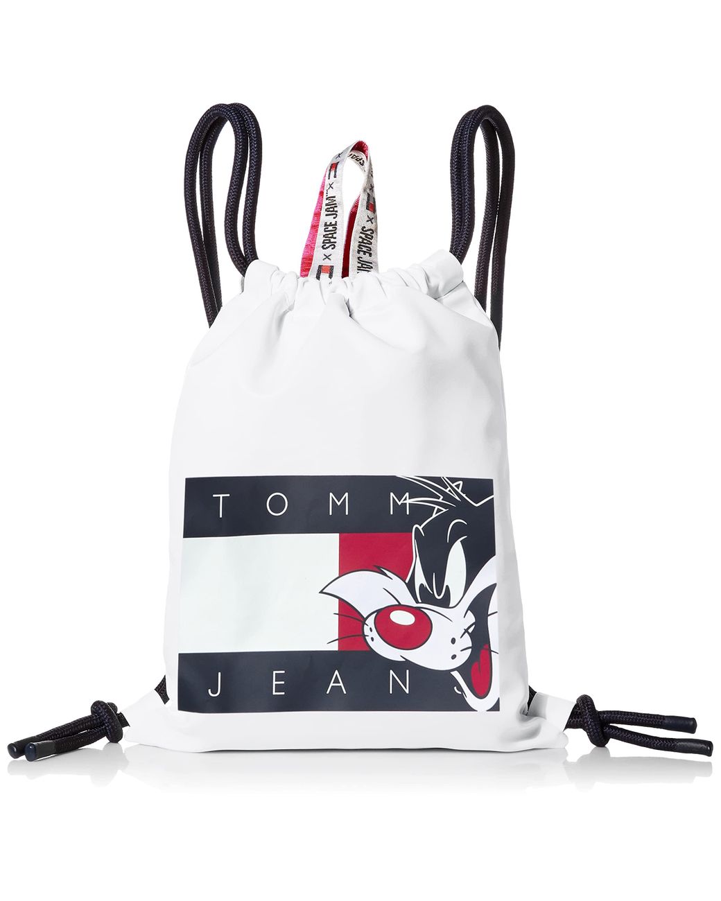 Tommy Hilfiger Looney Tunes Drawstring Backpack in White | Lyst
