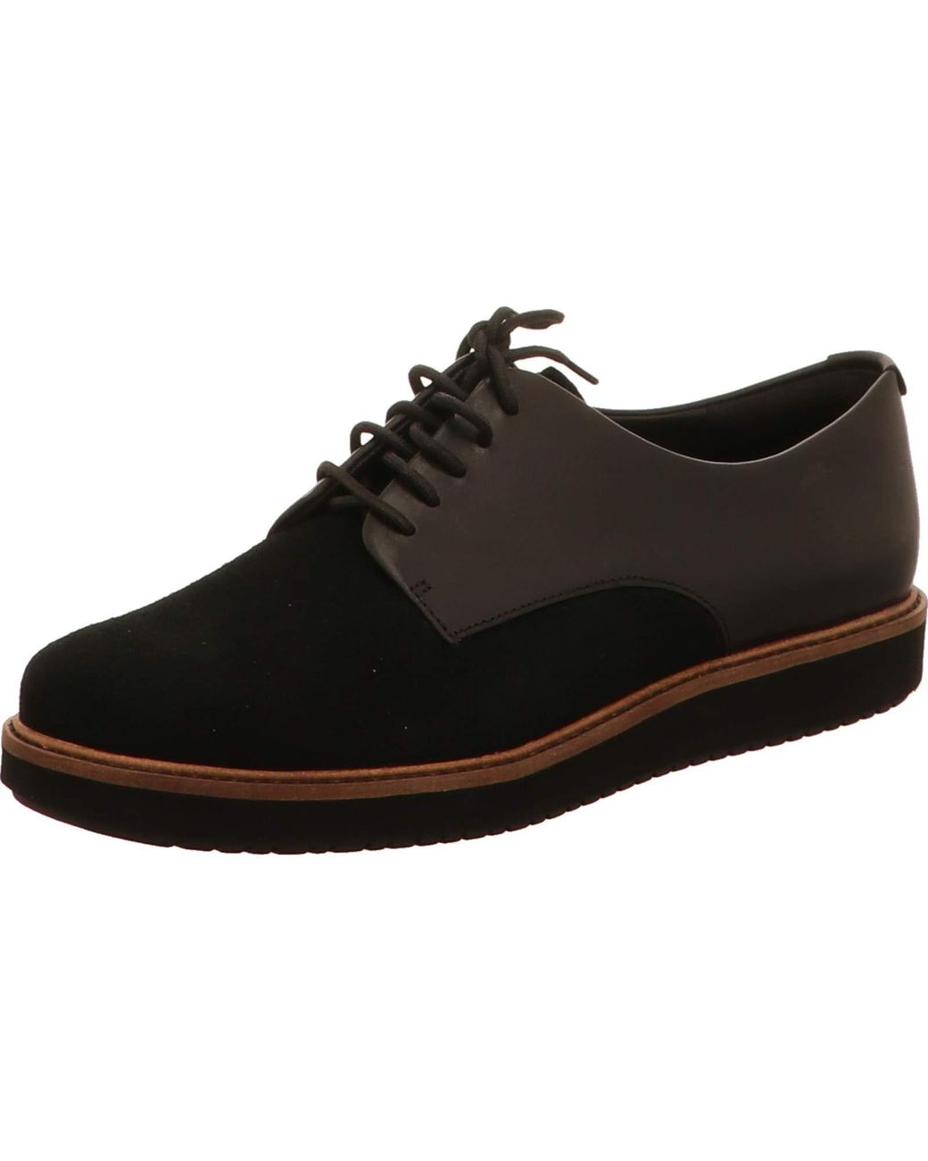 Clarks Glick Darby Derby Shoes & Brogue Shoes Black Derby Shoes Shoes Black  | Lyst UK