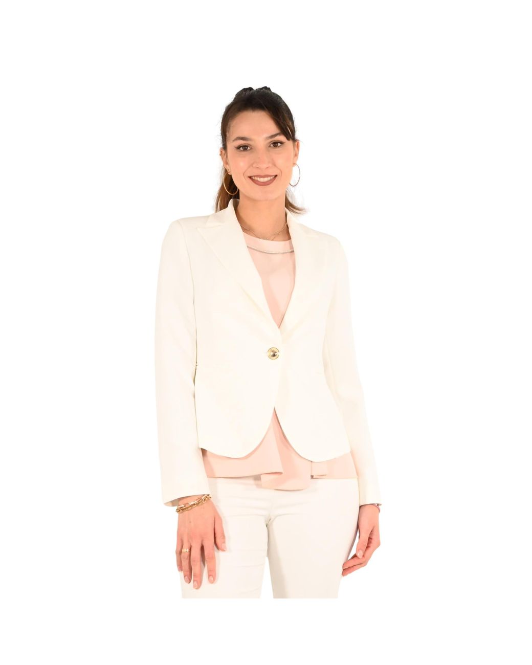 Rinascimento Abbigliamento Rinascimento Giacca Bianca Giacca Donna