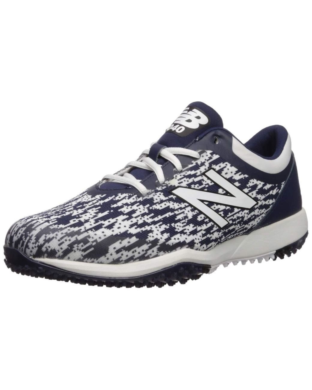 new balance men's 4040 v5 turf baseball shoe white
