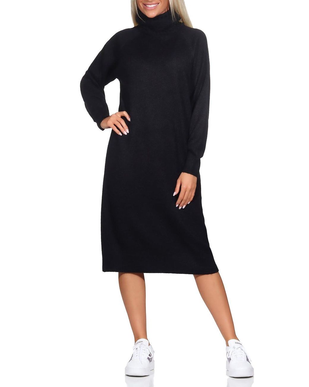Vero Moda Bestseller A/s Vmdaniela Ls Cowlneck Dress Ga Noos in Black |  Lyst UK