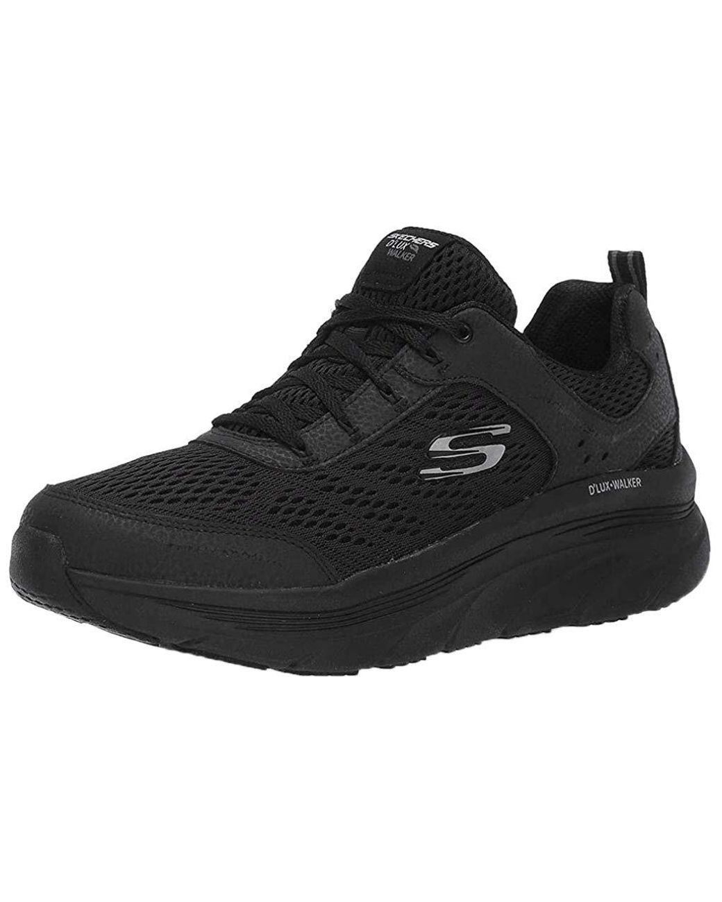 Skechers D'lux Walker Infinite Motion Sneaker in Black - Save 36% - Lyst