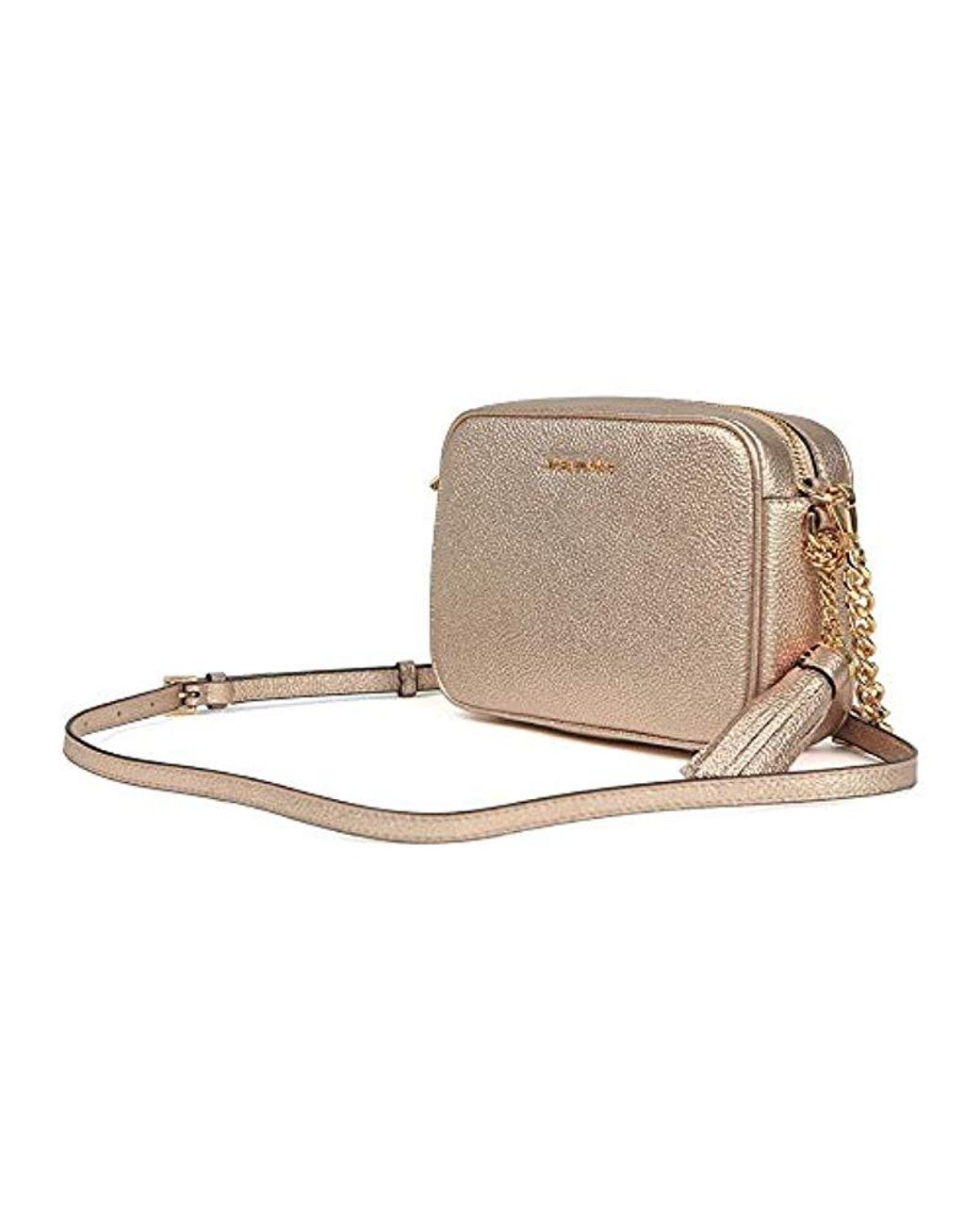 ginny metallic leather crossbody