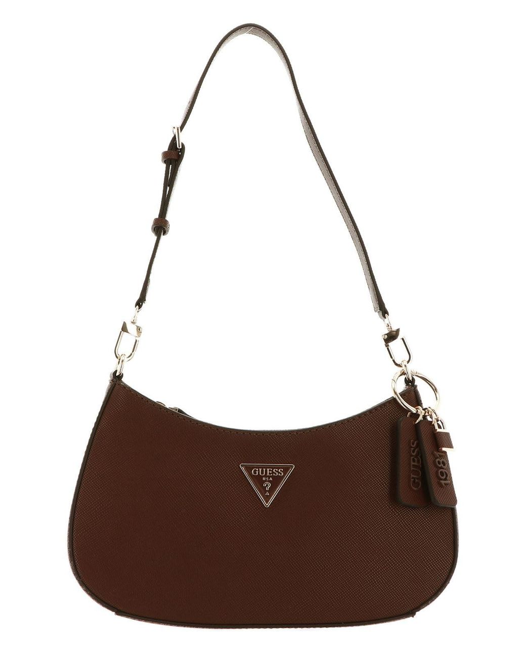 Guess Noelle Shoulder Bag in Brown Lyst UK