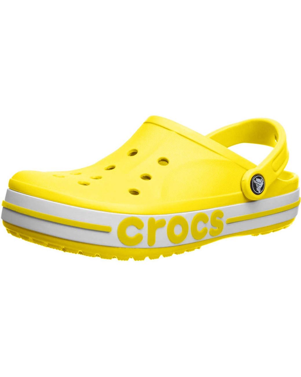 yellow winter crocs