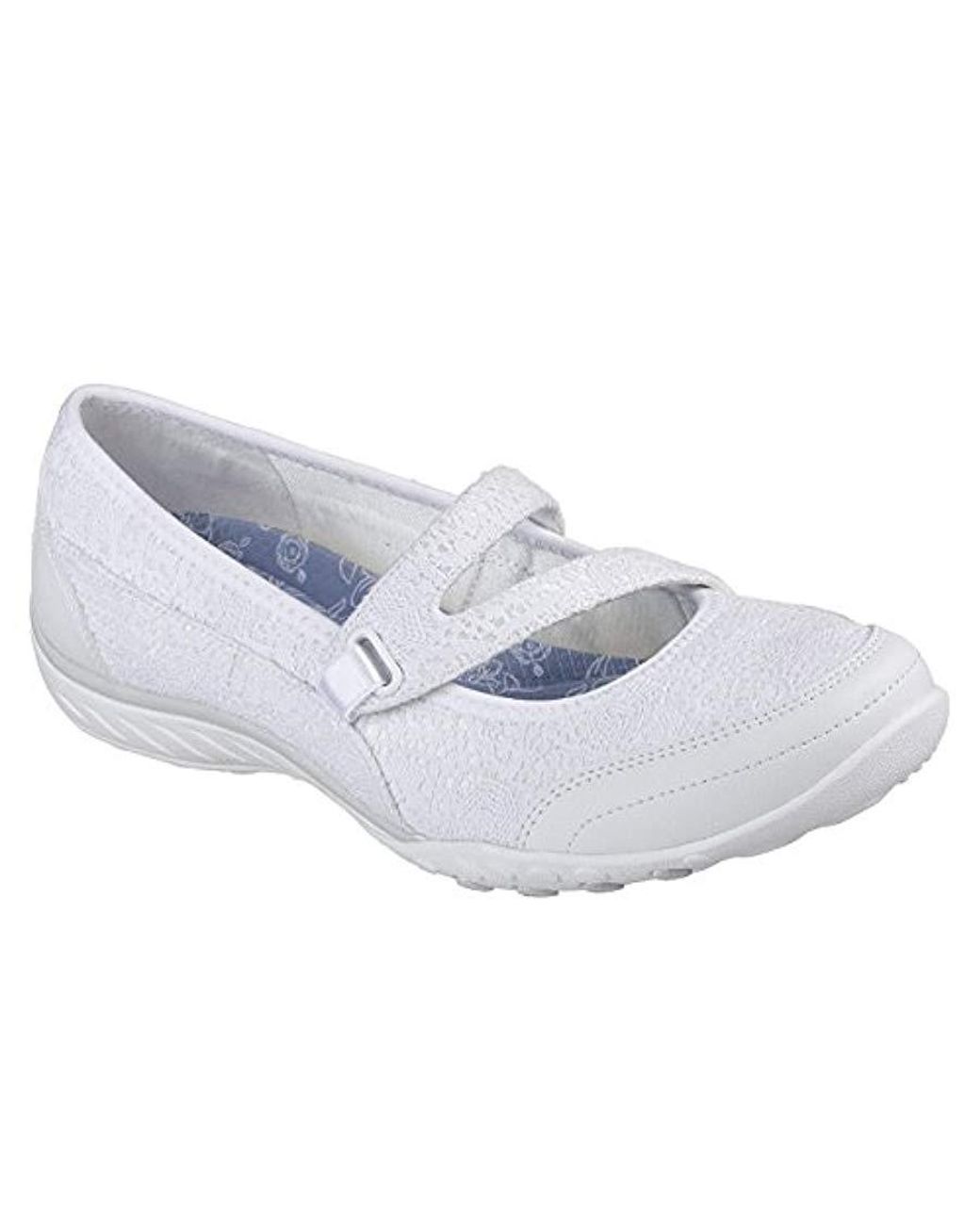 Breathe-Easy-Pretty Swagger, Merceditas para Mujer Skechers de color Blanco  | Lyst