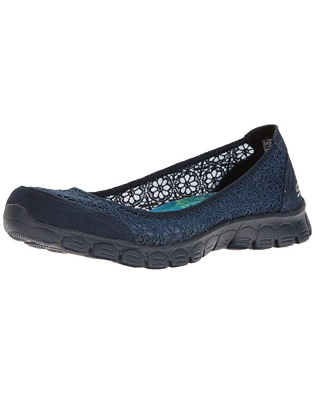 Skechers navy deals flats