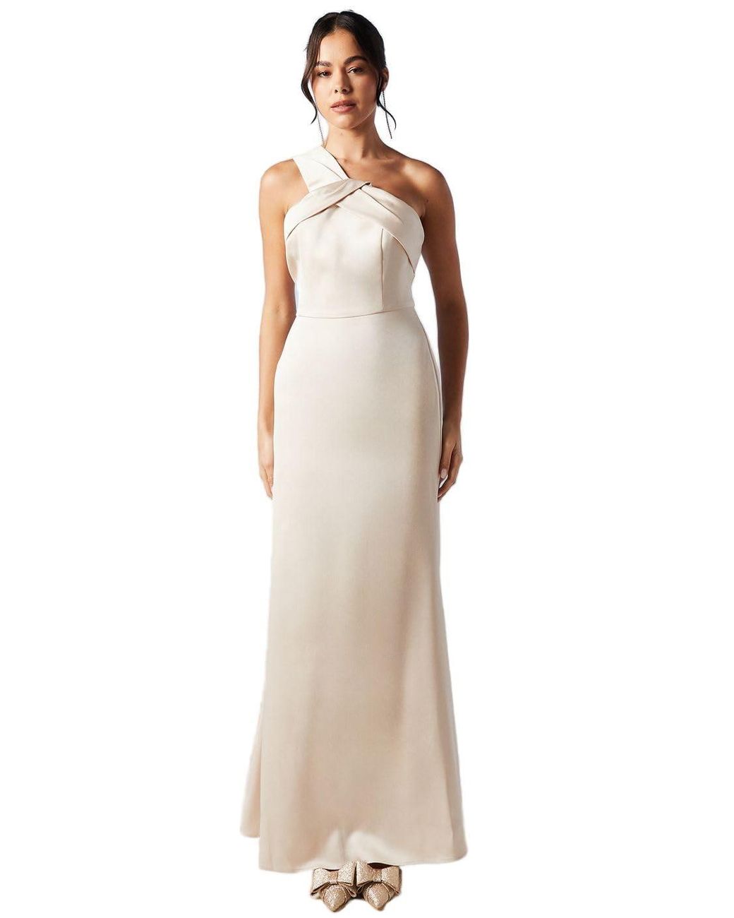 Floor Length Amazon Champagne Bridesmaid Dresses Quality And