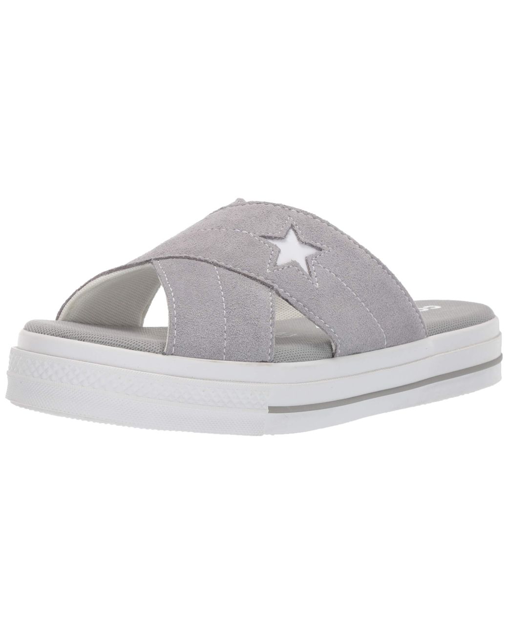 Converse Suede One Star Sandal in Grey 