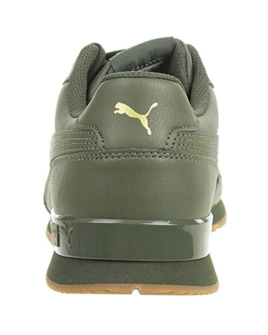 PUMA St Runner V2 Full L Unisex Leather Sneaker 365277 10 Green for Men |  Lyst UK