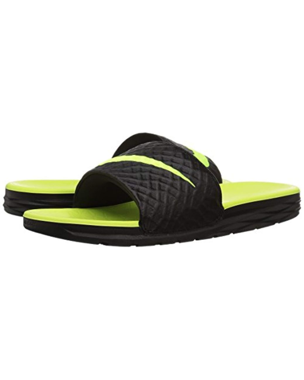 Benassi Solarsoft, Zapatos de Playa y Piscina para Hombre, Negro  (Black/Volt 070), 36 EU Nike de hombre | Lyst