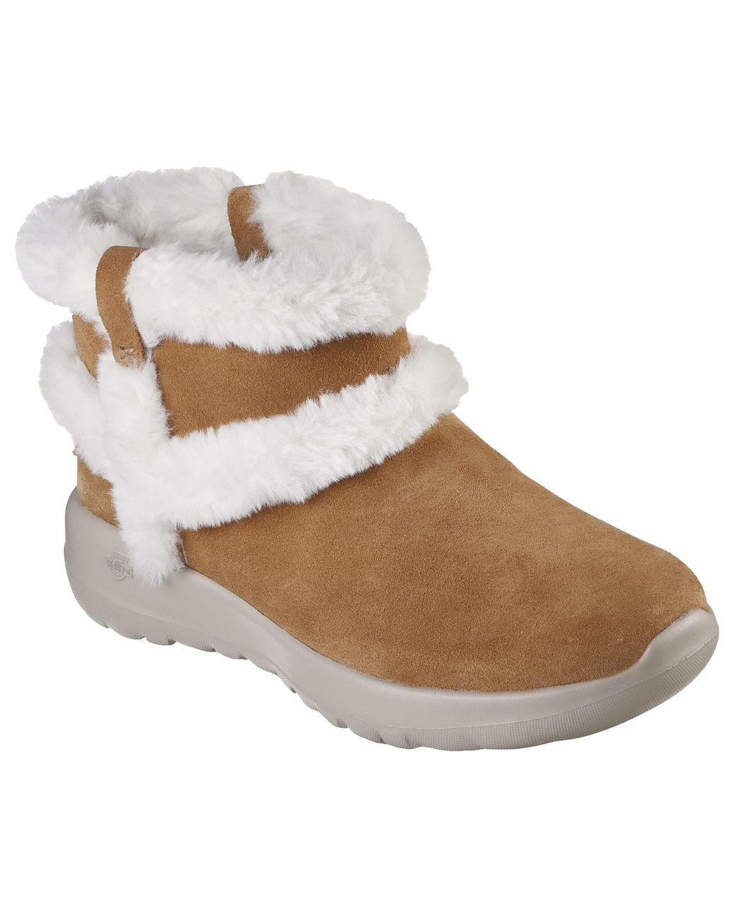 Skechers On-the-go Faux Fur Boot Fashion in Brown Lyst