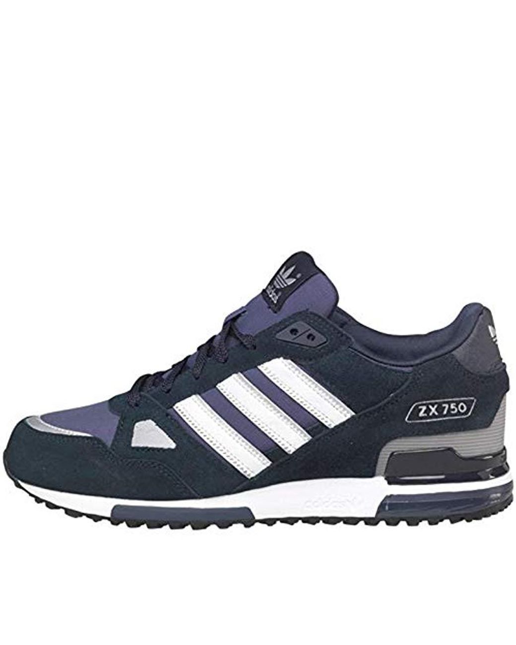 adidas S Originals Zx 750 Blue White Stripes Suede Trainers Shoes Size 11  for Men | Lyst UK