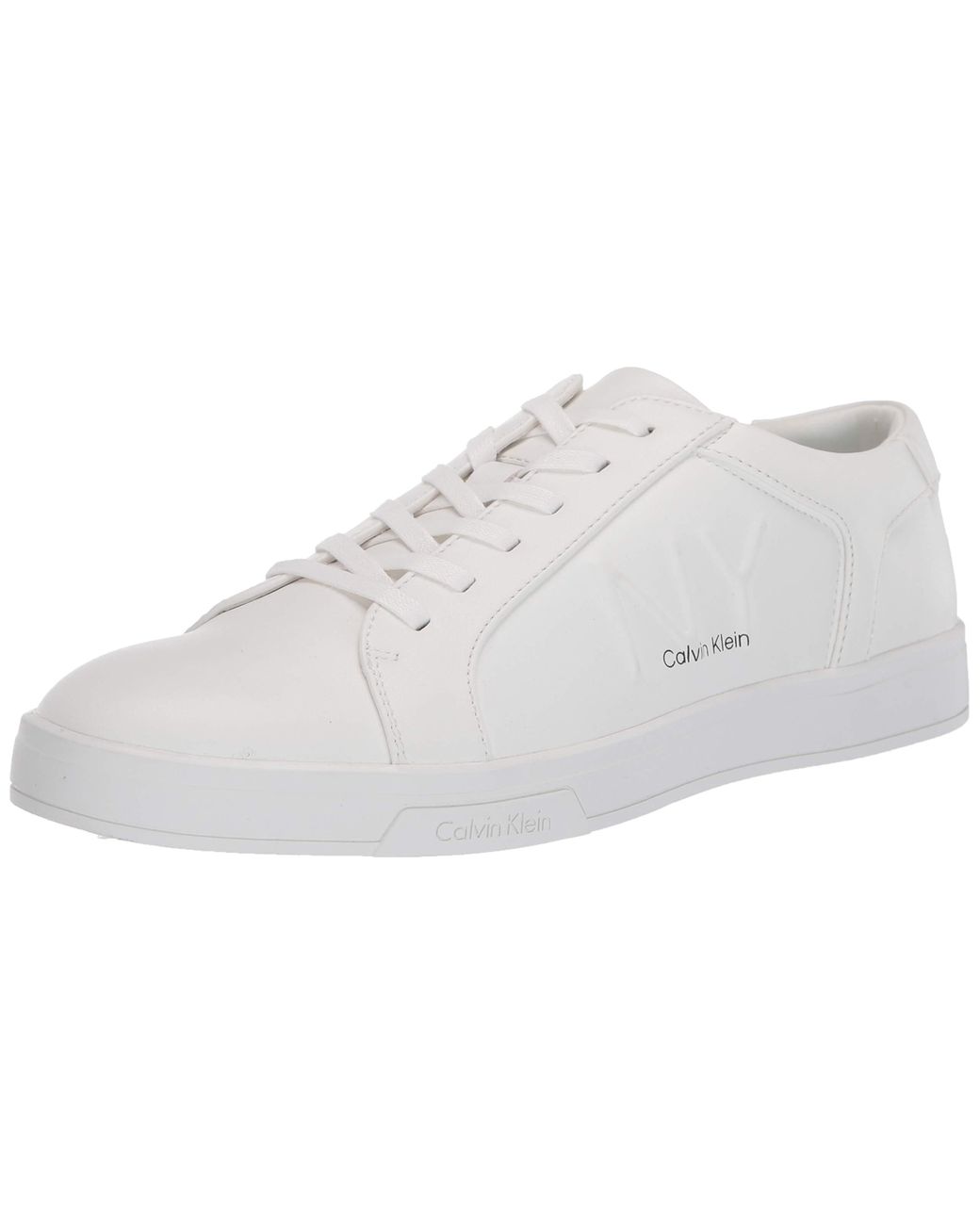 calvin klein mens white shoes