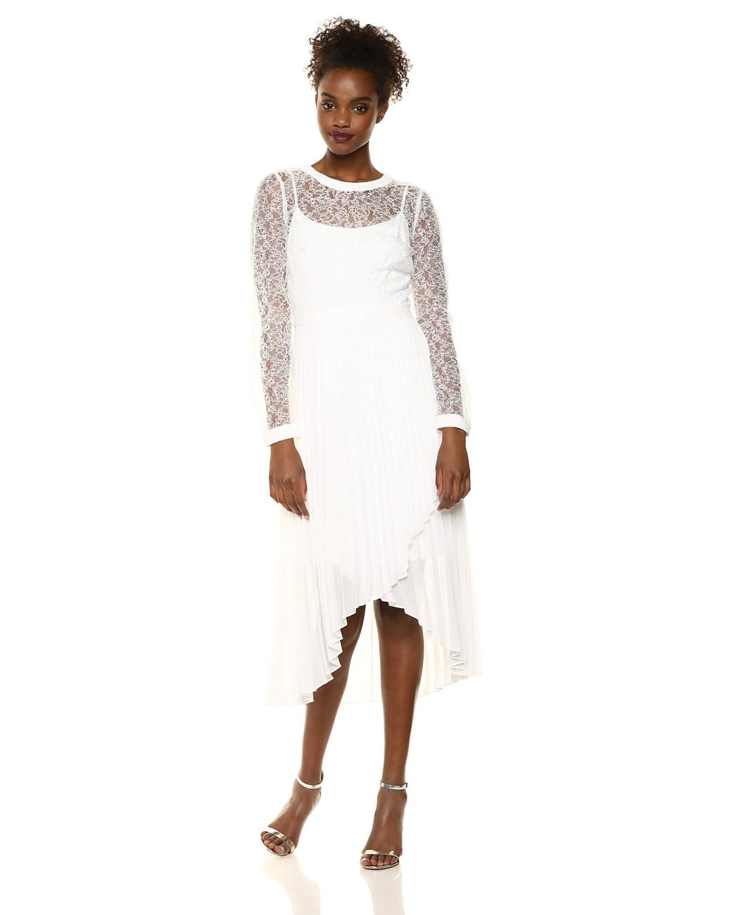 bcbg rainbow pleated dress