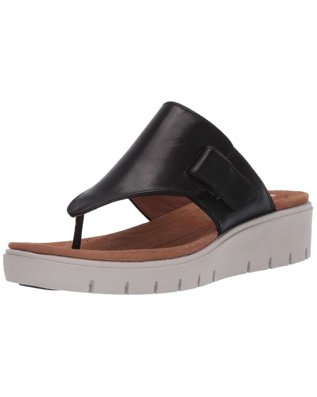 Clarks Leather Un Karely Sea Sandal in Black Leather (Black) - Save 65% -  Lyst