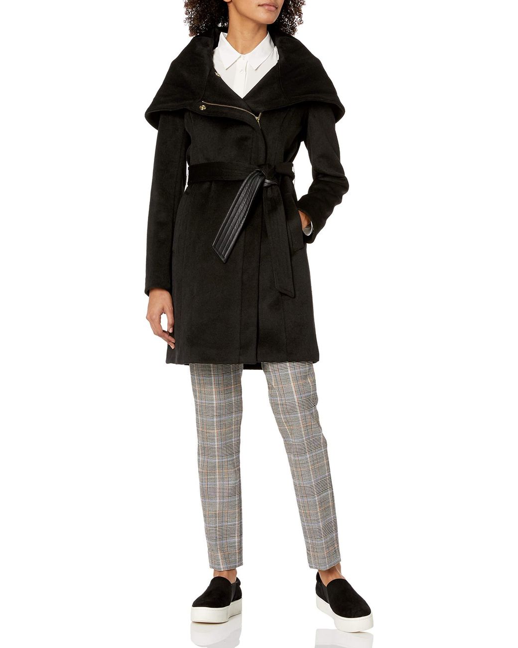 cole haan asymmetrical walker coat